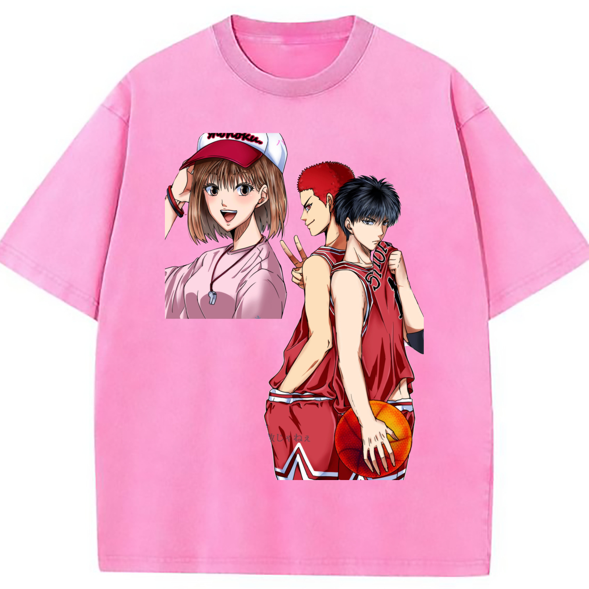 （画像用） SLAM DUNK／スラムダンク 綿100% ヴィンテージ風 半袖Tシャツ（フロントプリント）